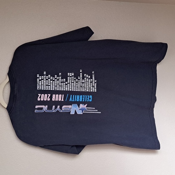 Vintage N’Sync Celebrity Tour 2002 Tour Tshirt Made In USA Size L Band Tshirt - Picture 7 of 11